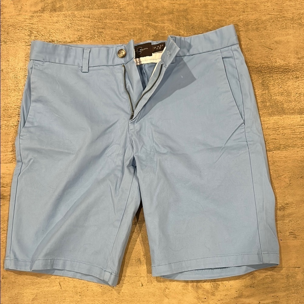 Black Brown 1826 Blue Flat Front Shorts